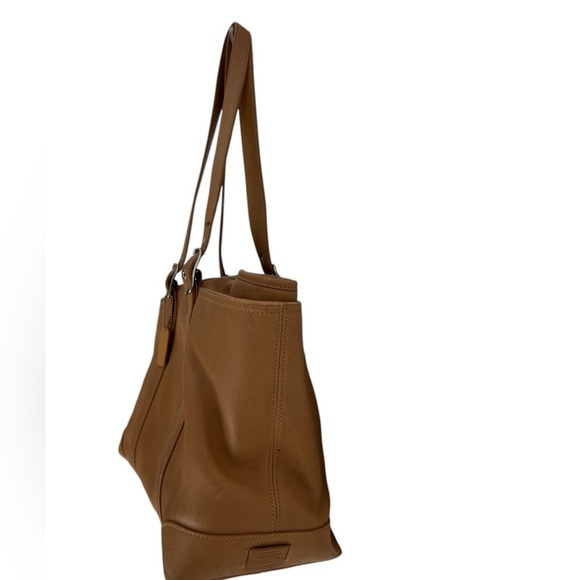 Coach Brown Leather Zip Top Double Buckle Straps - Picture 7 of 14